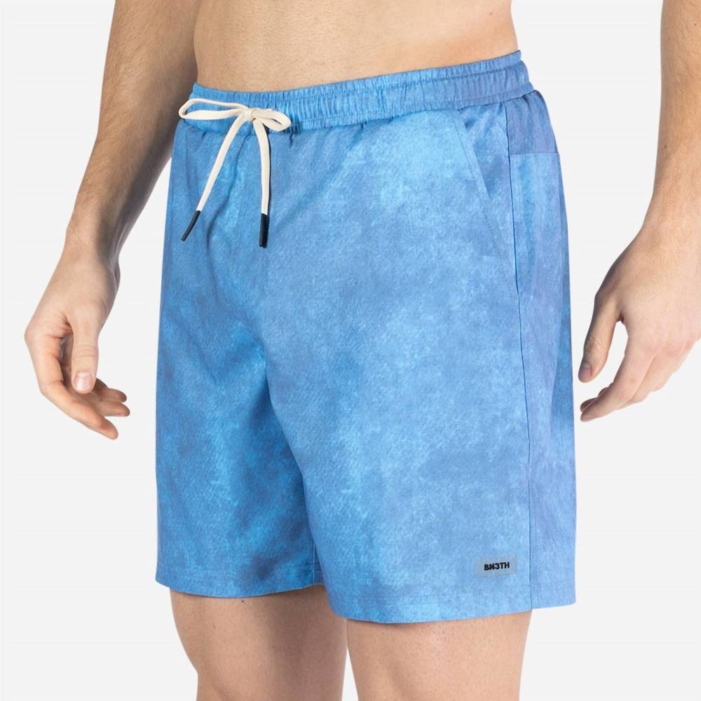 NEW BN3TH agua volley 2n1 short in fog acid wash